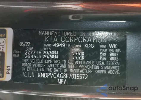 2023 Kia Sportage Hybrid Ex from USA, damaged, VIN KNDPVCAG8P7019572